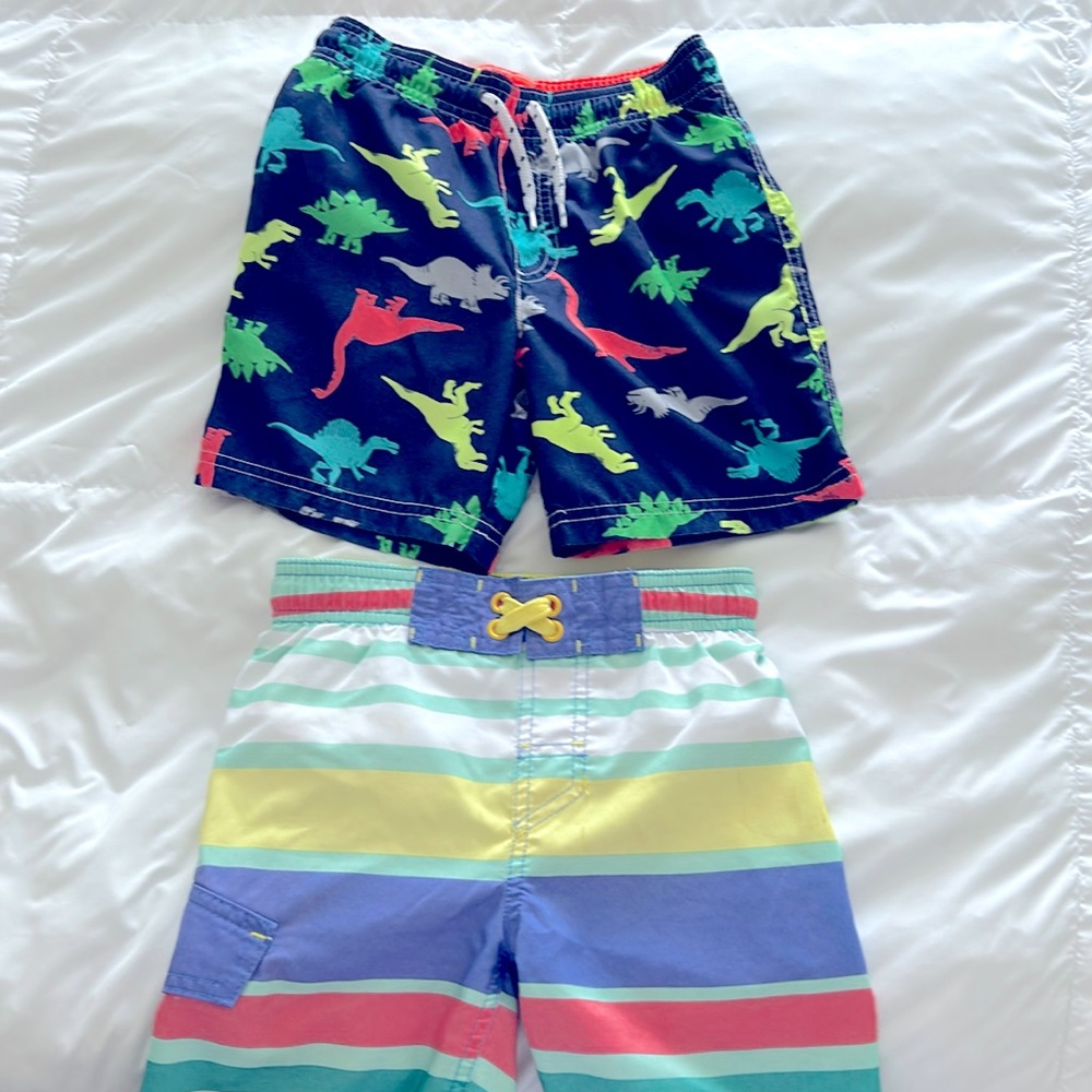 Swim Shorts Boys Carters Size 4T & Cat & Jack Size 4/5